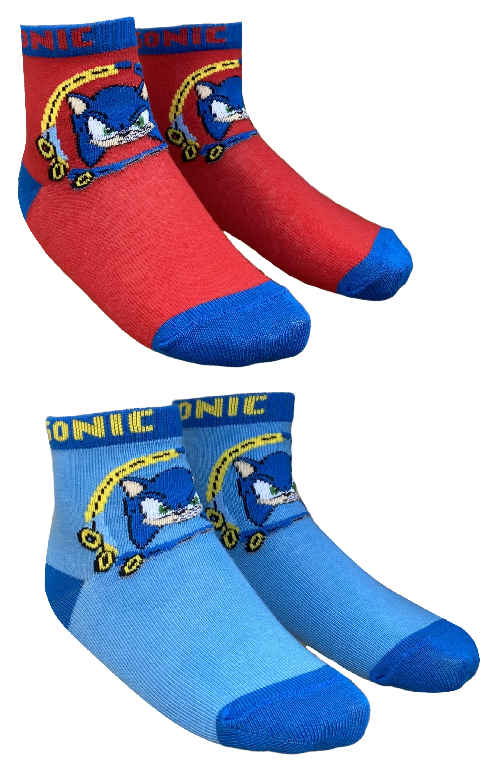 Calzini Sonic Riccio Supersonico in Cotone Due Paia - Sn4506mc