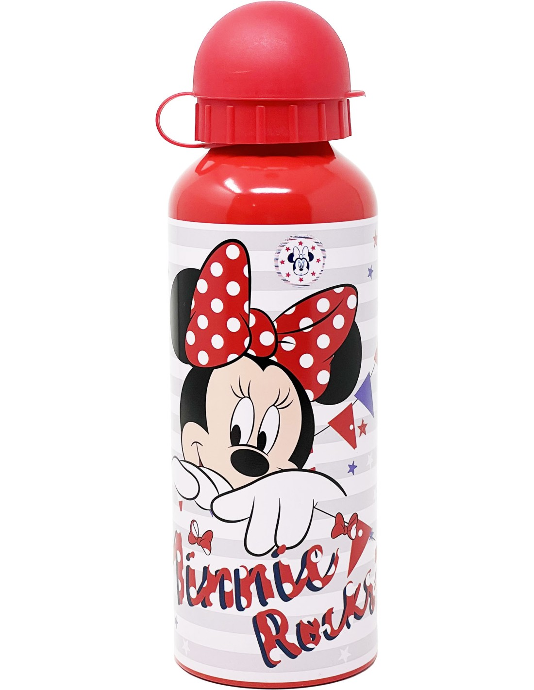 Borraccia in Alluminio Minnie Mouse DISNEY con Beccuccio e Coperchio 500 Ml - D06381mc/r