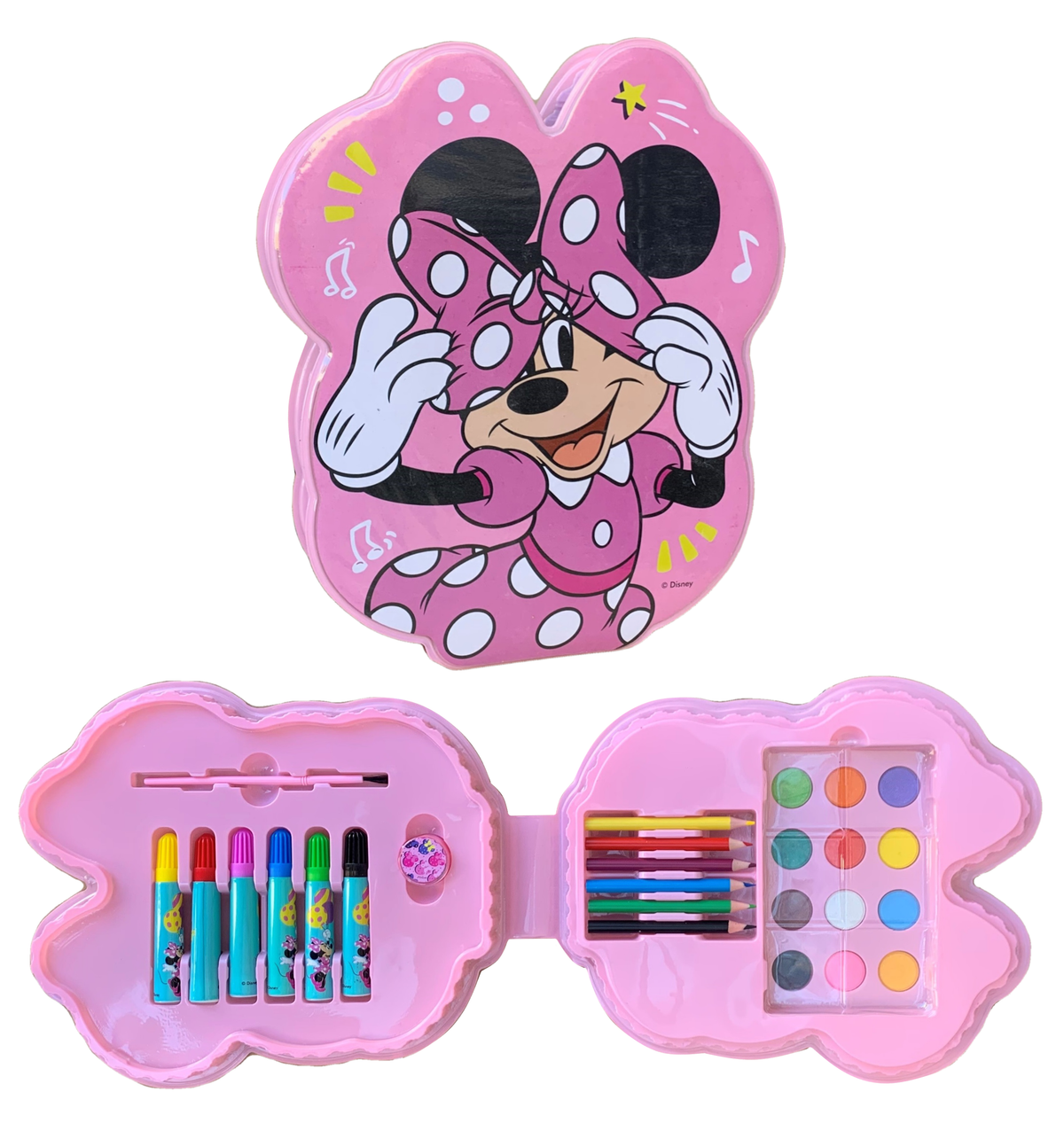 Set Colori Minnie Mouse DISNEY 26 Pezzi Confezione Sagomata - Min0830