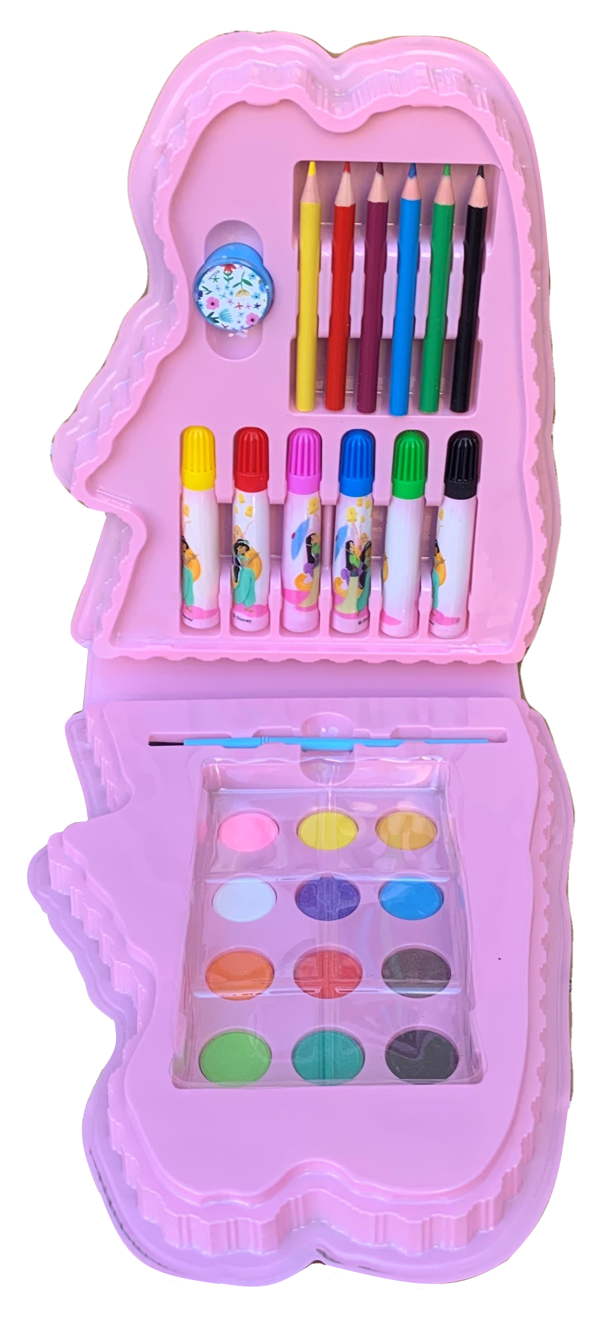 Set Colori Principesse DISNEY 26 Pezzi Confezione Sagomata - Pr0830