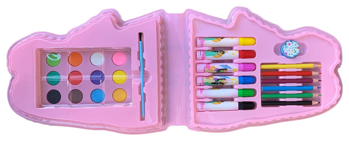 Set Colori Principesse DISNEY 26 Pezzi Confezione Sagomata - Pr0830