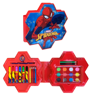 Set Colori Spiderman MARVEL 26 Pezzi Confezione Sagomata - Sp0830