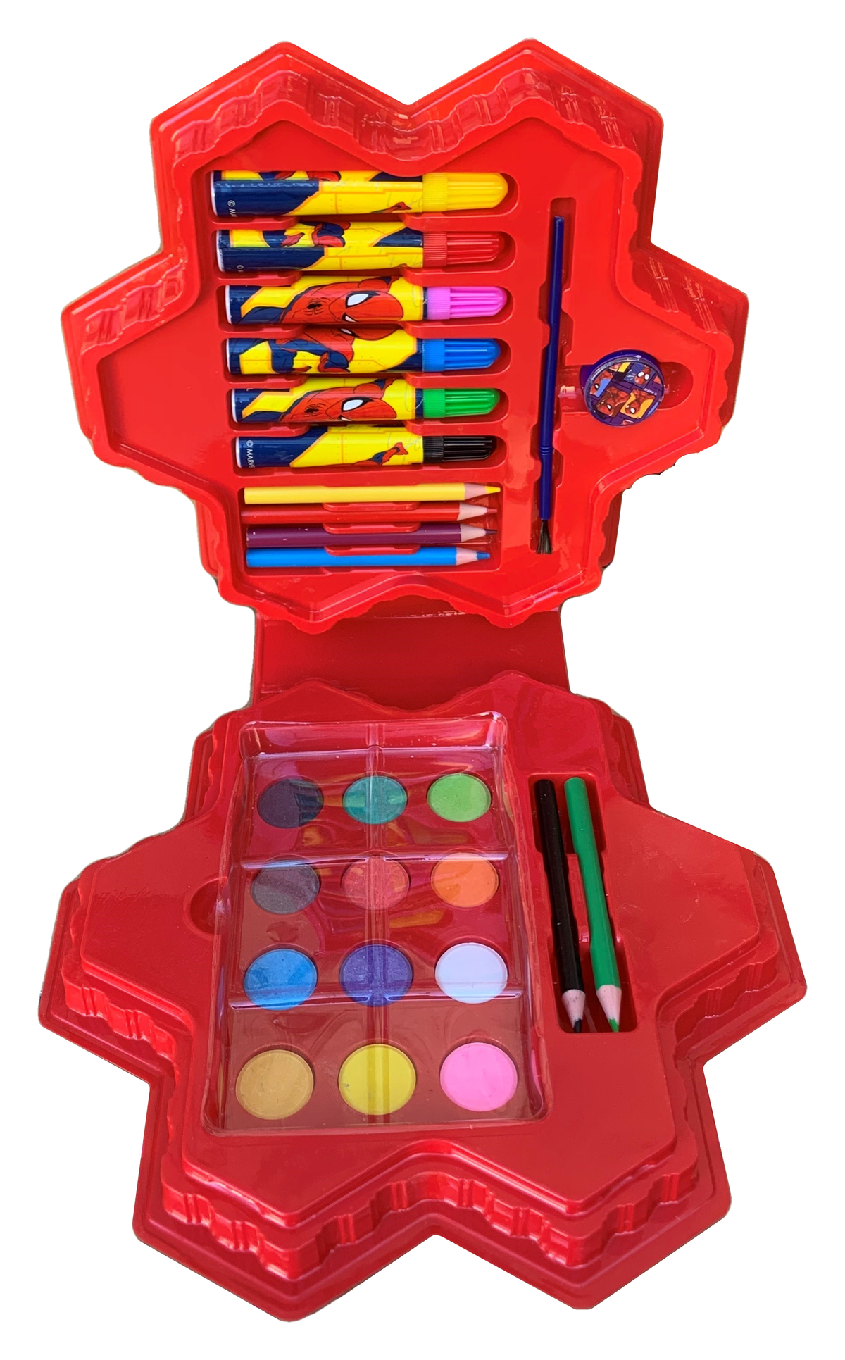 Set Colori Spiderman MARVEL 26 Pezzi Confezione Sagomata - Sp0830