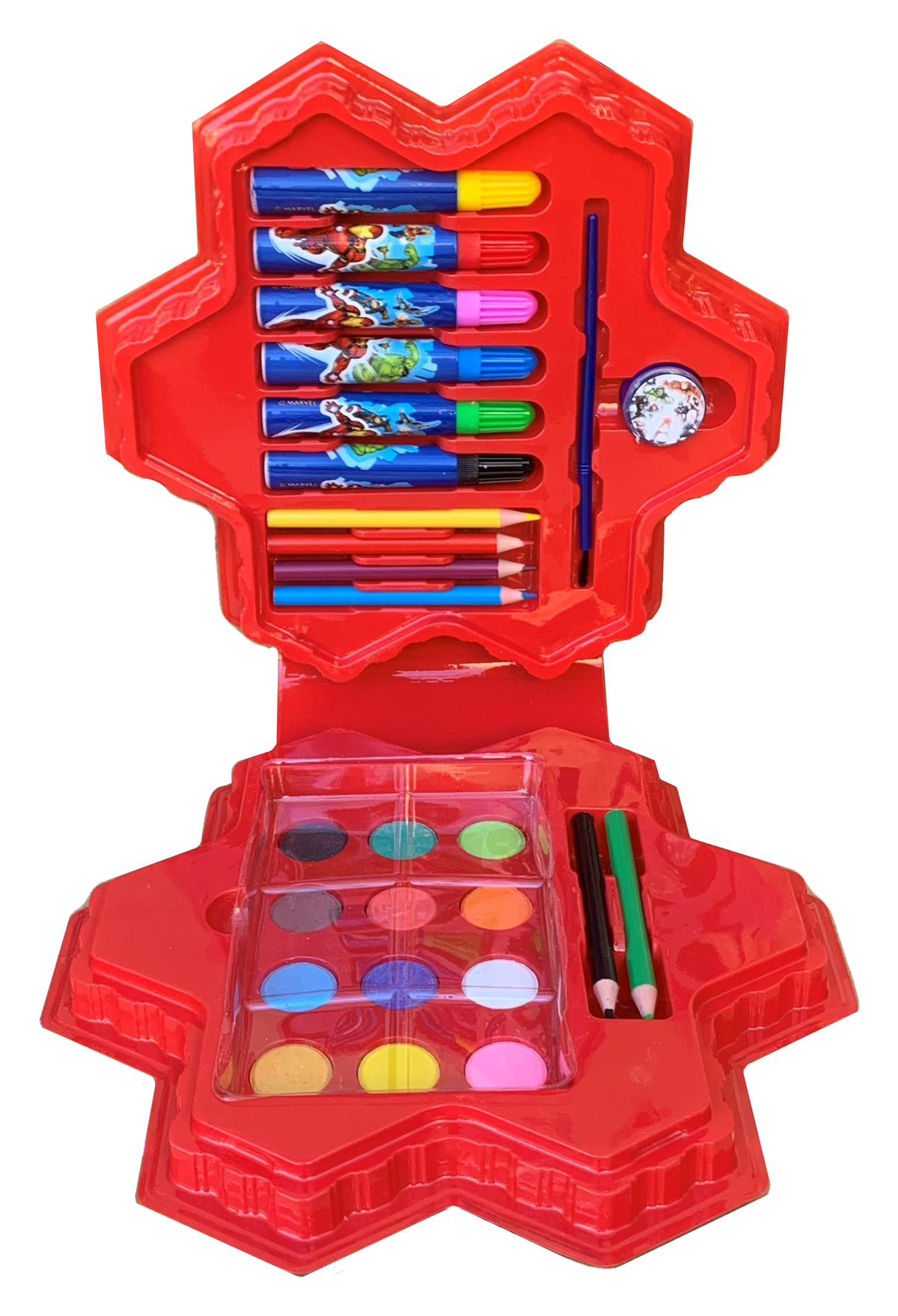 Set Colori Avengers MARVEL 26 Pezzi Confezione Sagomata - Av0830