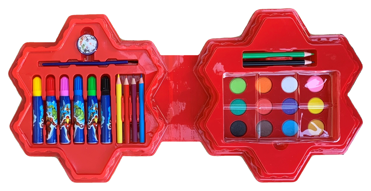 Set Colori Avengers MARVEL 26 Pezzi Confezione Sagomata - Av0830