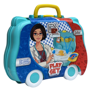 Valigetta Gioco il Piccolo Dottore 8 Pezzi Accessori Strumenti Medici Bambini - Toy0647