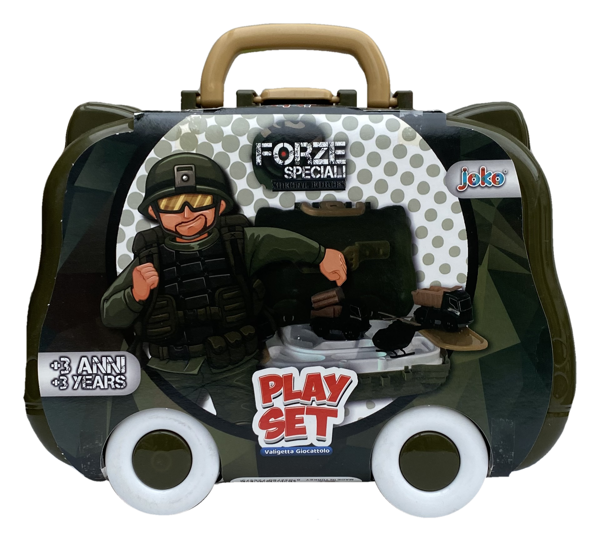 Valigetta Gioco Forze Speciali 6 Pezzi Accessori Veicoli Militari Bambini - Toy0649