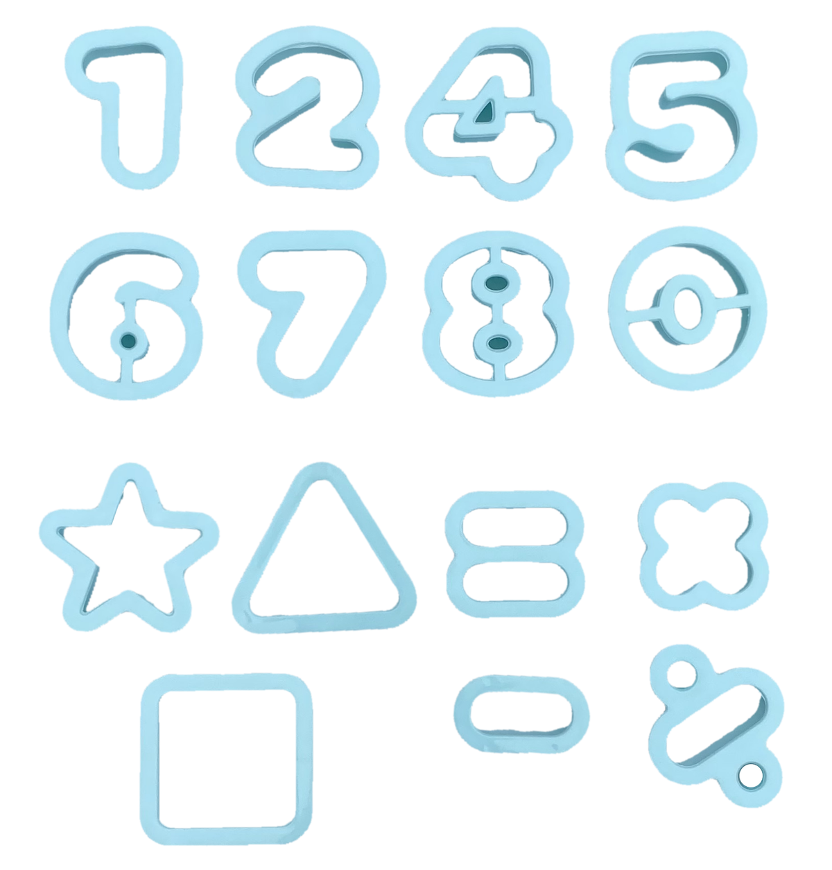 Set Attivita' Plastilina 24 Pezzi Numeri Strumenti per Modellare - Pla0022