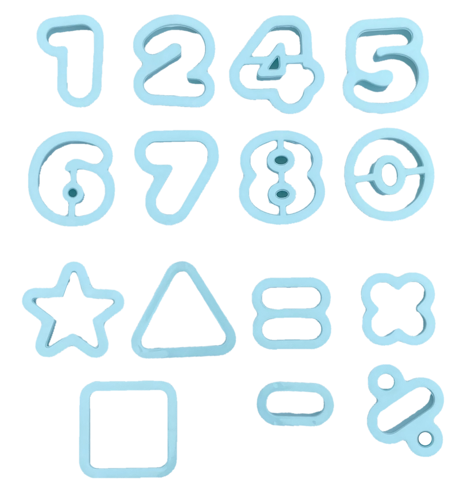 Set Attivita' Plastilina 24 Pezzi Numeri Strumenti per Modellare - Pla0022