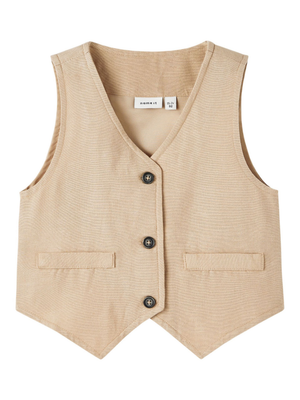 Gilet Bambino Panciotto Foderato Ragazzo - 13214175beige