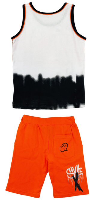 Completo Short + Canotta Yours Bambino 8/16 Anni - Ay5354arancio