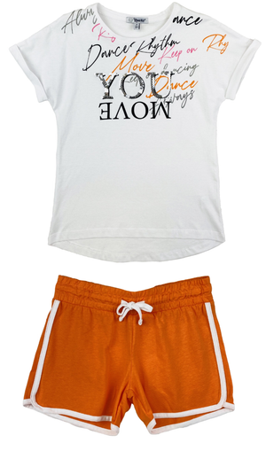 Completo Short + T-Shirt Yours Bambina 8/16 Anni - Ay5470