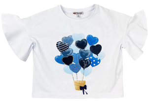 T-Shirt Yours Manica Corta Bambina 3/7 Anni - Ay4376