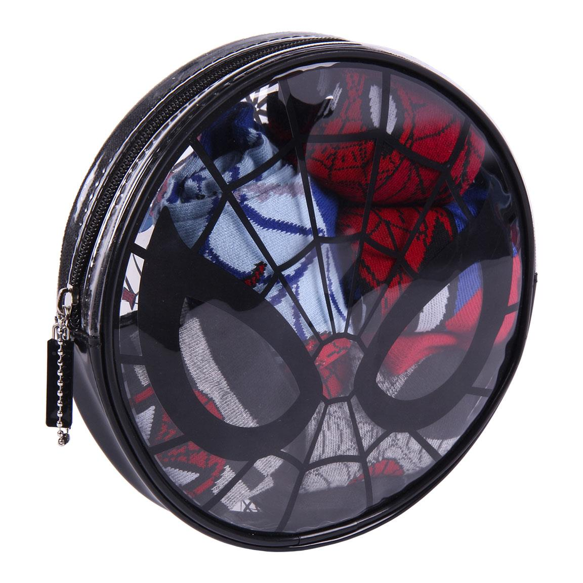 Calzini Spiderman MARVEL in Misto Cotone 5 Paia con Pochette - 7417