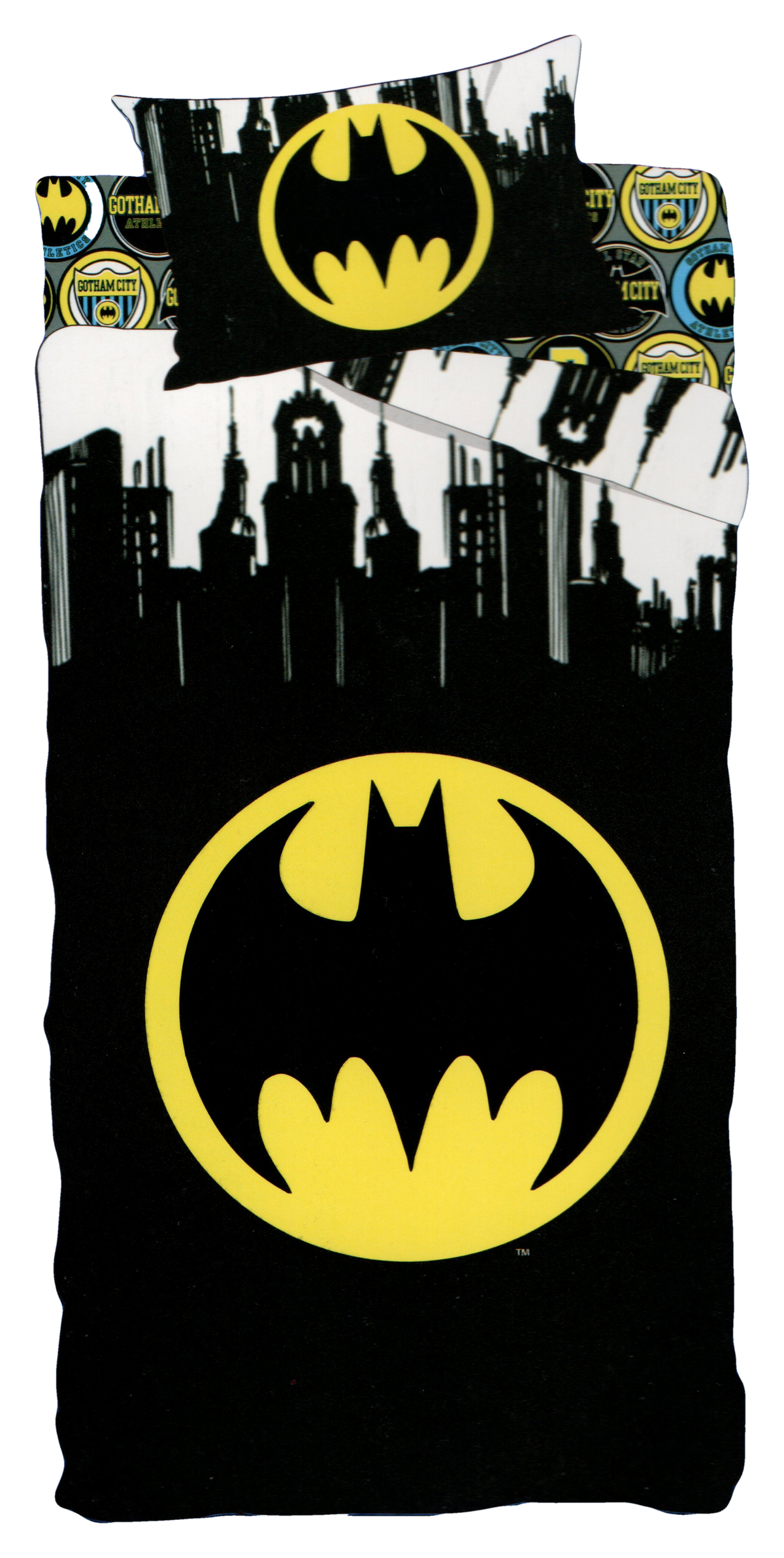 Completo Lenzuola Batman Cavaliere Oscuro Sottolenzuola Lenzuola Federa Letto Singolo - Bat221034