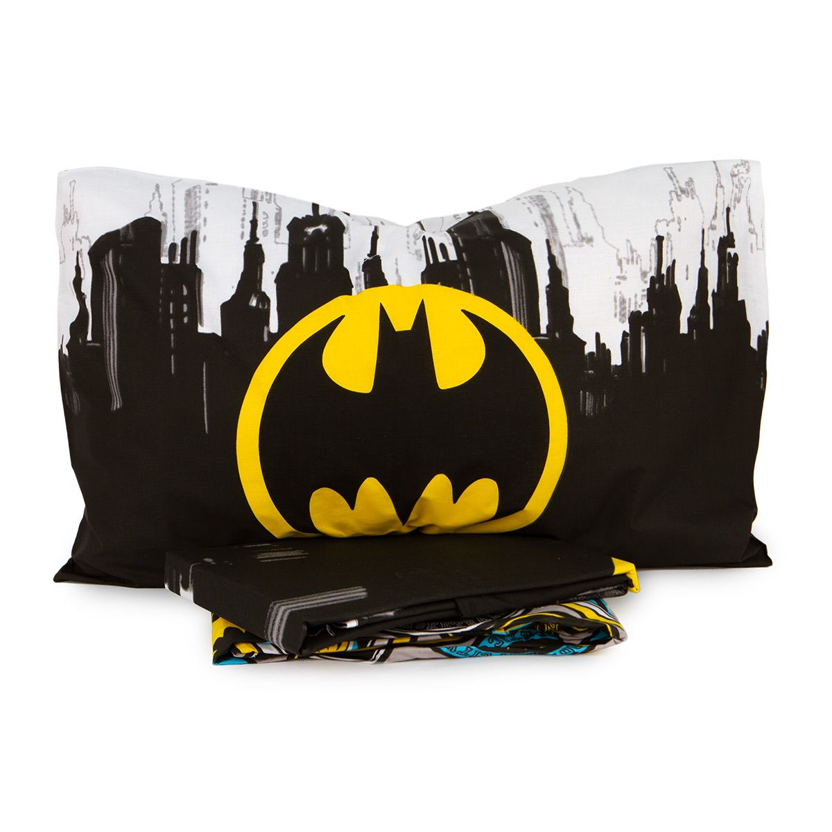 Completo Lenzuola Batman Cavaliere Oscuro Sottolenzuola Lenzuola Federa Letto Singolo - Bat221034