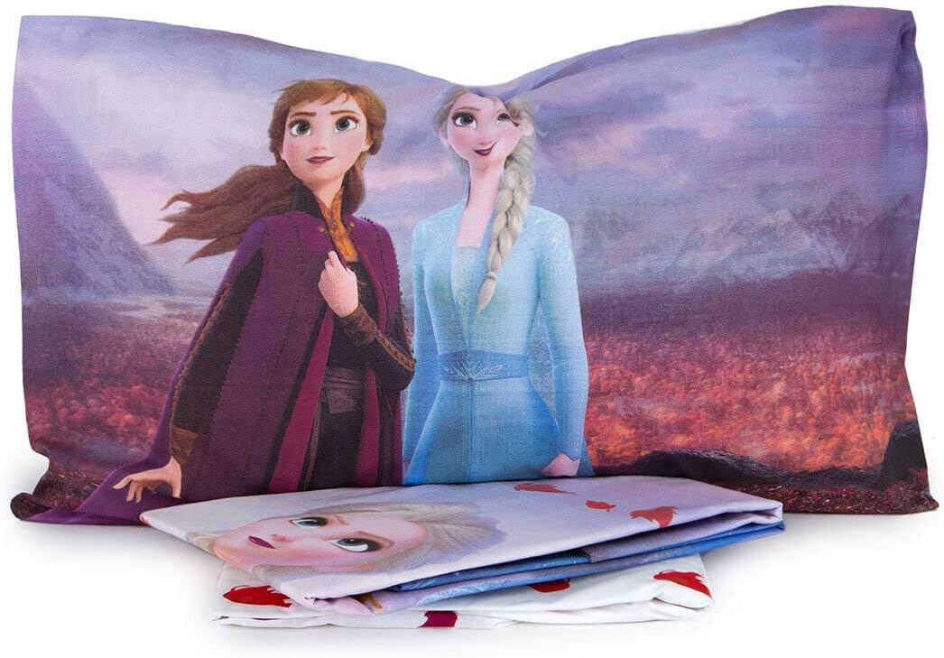 Completo Lenzuola Frozen Ii DISNEY Sottolenzuola Lenzuola Federa Letto Singolo - Frozen-101