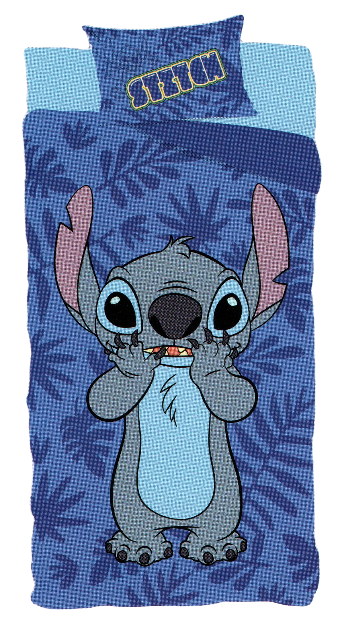 Completo Lenzuola Stitch DISNEY Sottolenzuola Lenzuola Federa Letto Singolo - Sti0953