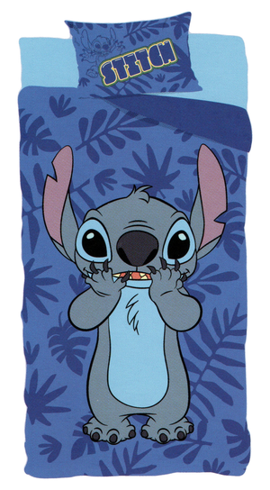 Completo Lenzuola Stitch DISNEY Sottolenzuola Lenzuola Federa Letto Singolo - Sti0953