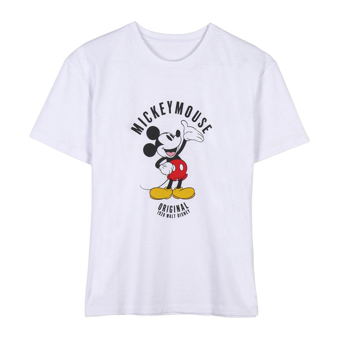 T-Shirt M.c. Topolino DISNEY Mickey Mouse 100% Co Adulto - 0196