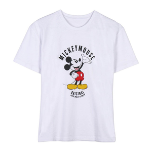 T-Shirt M.c. Topolino DISNEY Mickey Mouse 100% Co Adulto - 0196