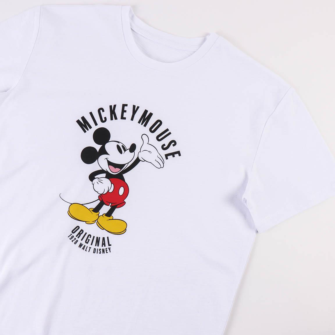 T-Shirt M.c. Topolino DISNEY Mickey Mouse 100% Co Adulto - 0196
