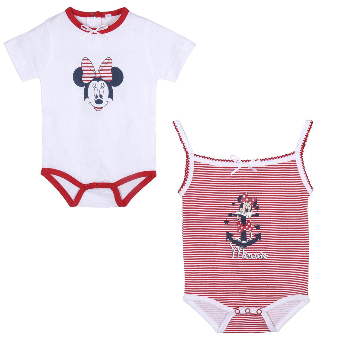 Set Body Minnie DISNEY 2 Pezzi 100% Cotone in Scatola - 9301