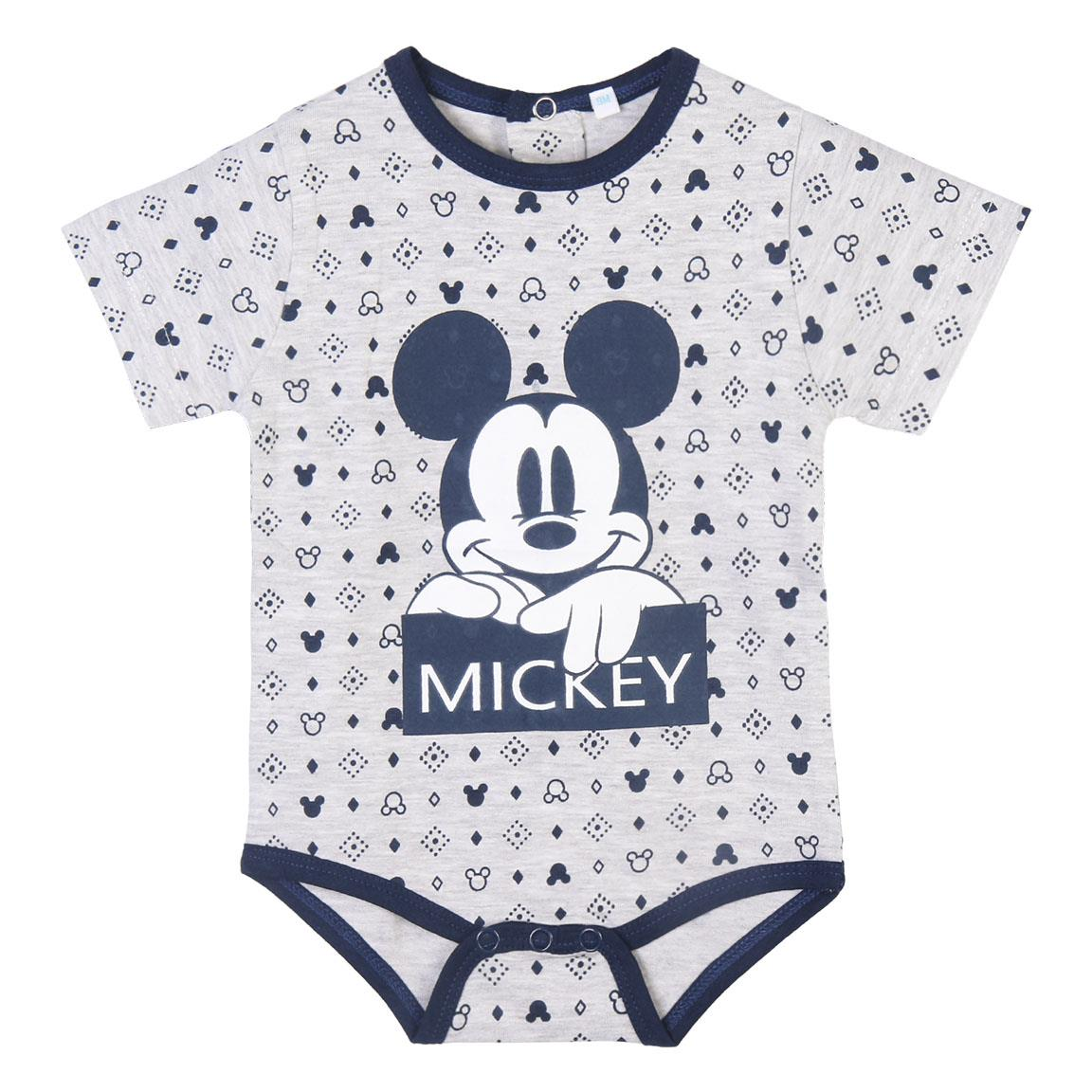 Set Body Topolino DISNEY 2 Pezzi 100% Cotone in Scatola - 9297