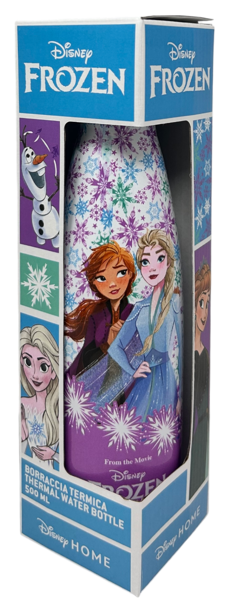 Bottiglia Termica in Acciaio Inossidabile Frozen Ii DISNEY con Tappo Svitabile 500 Ml - D02181te