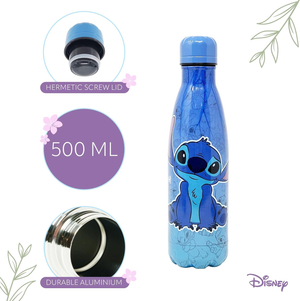 Bottiglia Termica in Acciaio Inossidabile Stitch DISNEY con Tappo Svitabile 500 Ml