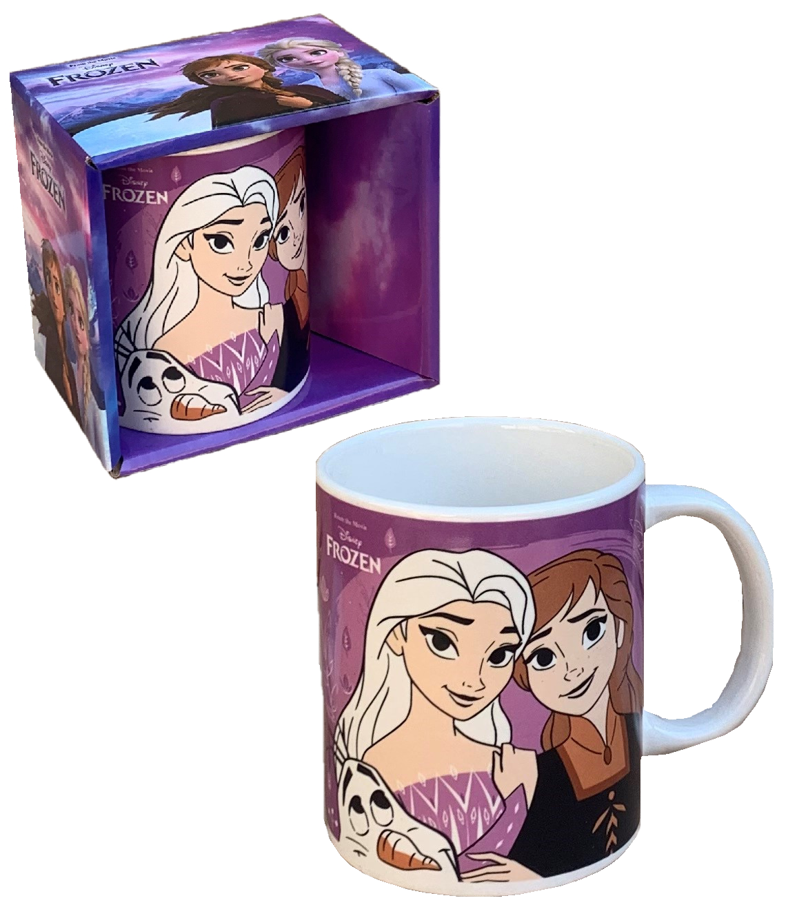 Tazza Mug Frozen Ii DISNEY Elsa Anna in Ceramica Confezione Regalo - D05536mc