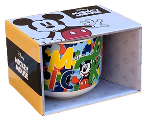 Tazza Larga Jumbo Topolino DISNEY Mickey Mouse in Ceramica 380 Ml Confezione Regalo - D06588mc