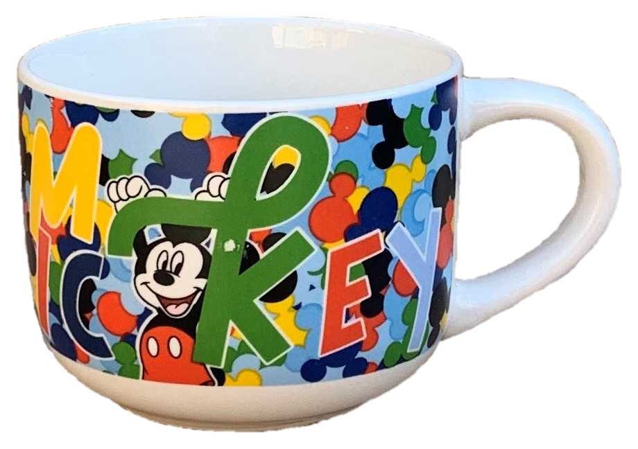 Tazza Larga Jumbo Topolino DISNEY Mickey Mouse in Ceramica 380 Ml Confezione Regalo - D06588mc