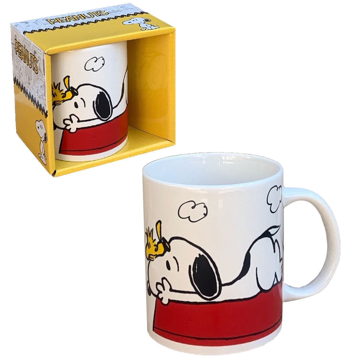 Tazza Mug Snoopy Charlie Brown in Ceramica 350 Ml Confezione Regalo - P05213mc