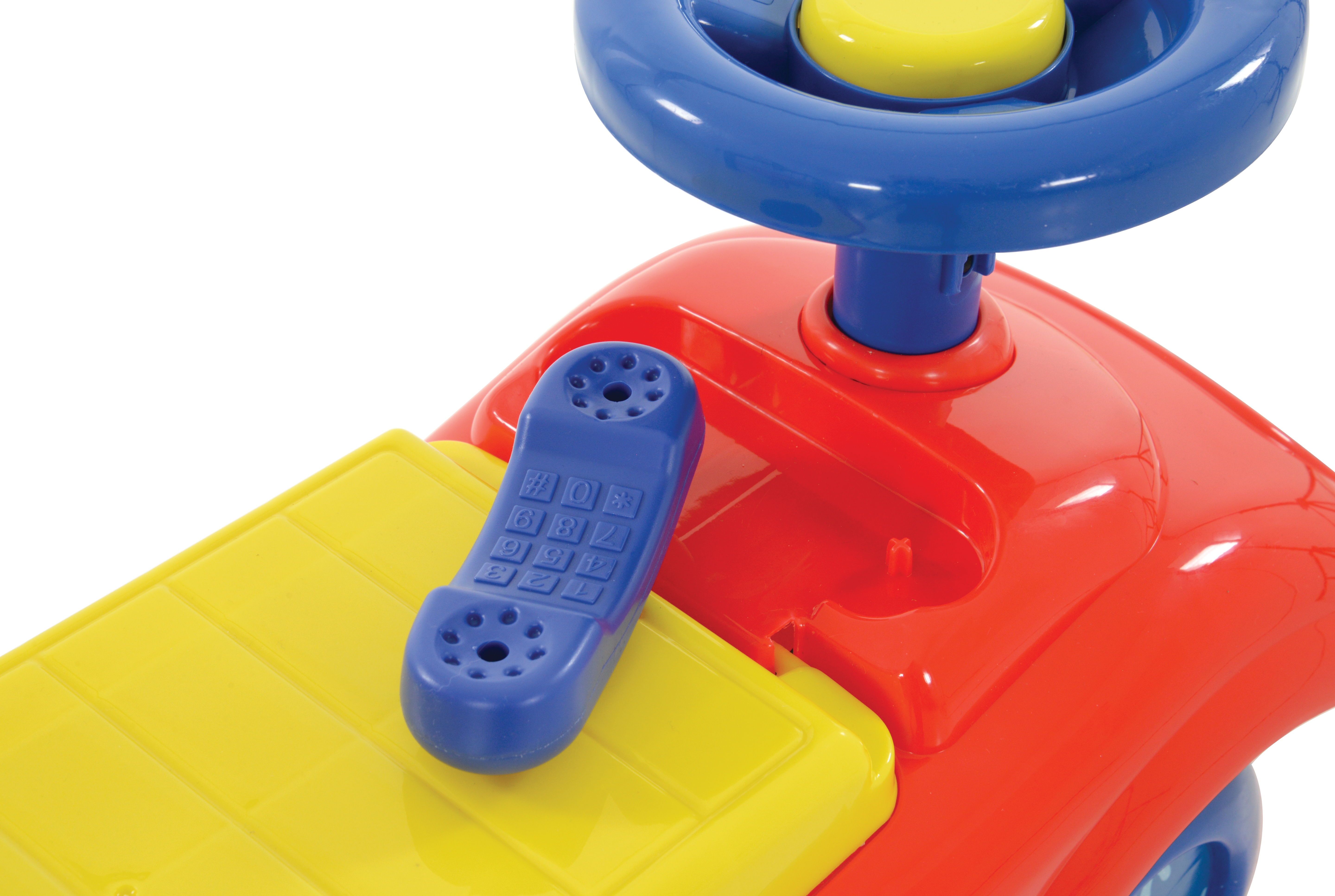 Prima Auto Cavalcabile con Telefono Topolino DISNEY 3 in 1 Macchinina Primi Passi Portagiochi - 35727