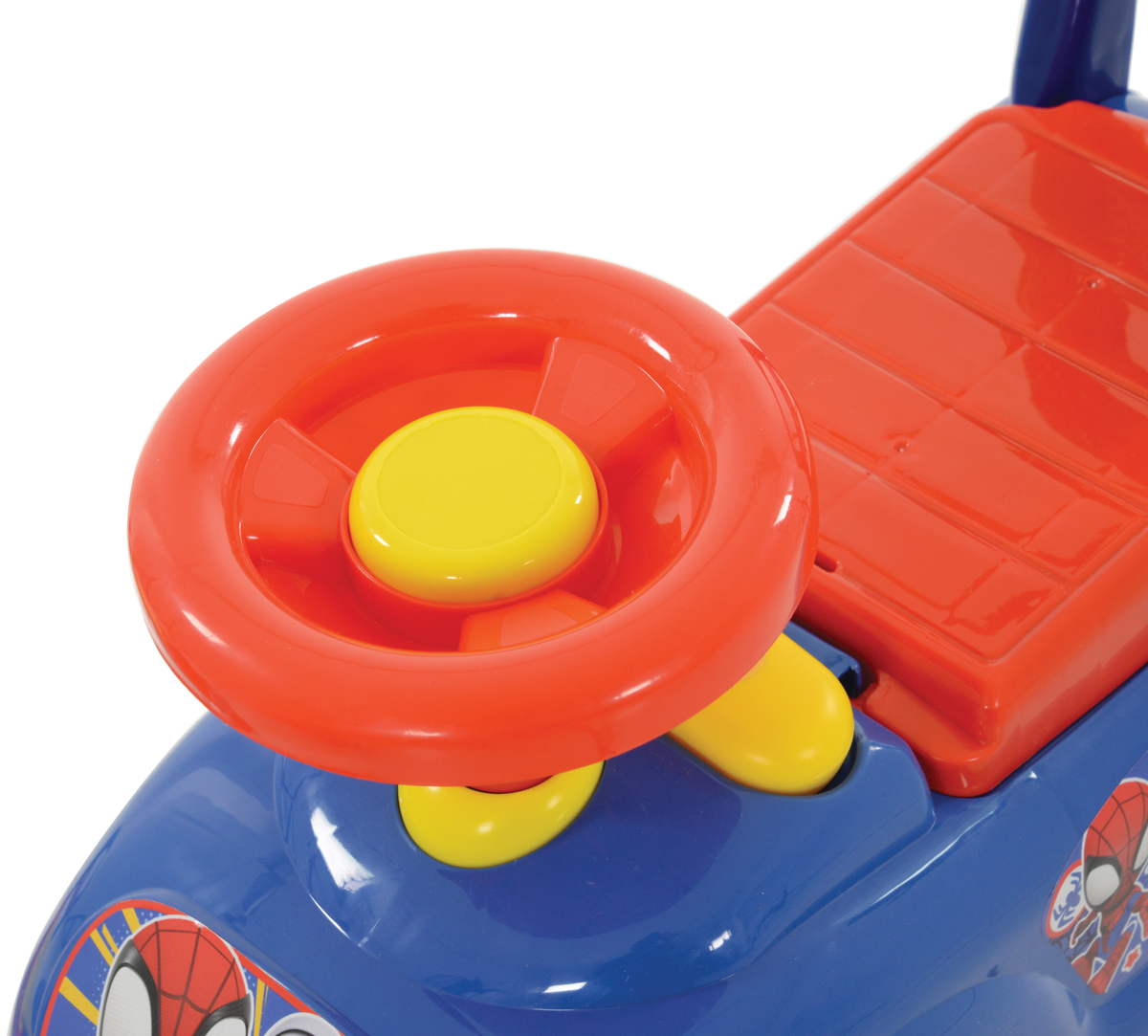 Prima Auto Cavalcabile con Telefono Spidey e i Suoi Fantastici Amici MARVEL 3 in 1 Macchinina Primi Passi Portagiochi - 35728