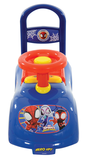 Prima Auto Cavalcabile con Telefono Spidey e i Suoi Fantastici Amici MARVEL 3 in 1 Macchinina Primi Passi Portagiochi - 35728