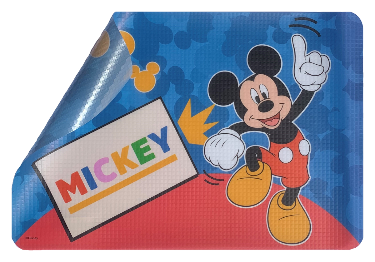 Tovaglietta Topolino DISNEY in Plastica Morbida Antiscivolo Ripiegabile Lavabile da Colazione Pranzo Cm.44x30 - Mic0843