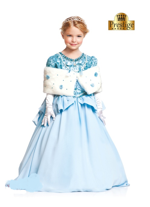 Vestito Carnevale Cerentola Al Ballo Prestige Costume Travestimento Bambina - 50582