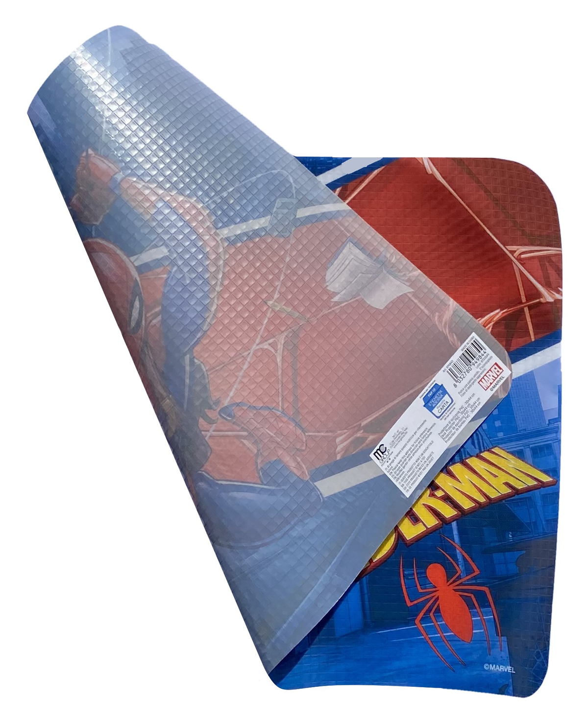 Tovaglietta Spiderman MARVEL in Plastica Morbida Antiscivolo Ripiegabile Lavabile da Colazione Pranzo Cm.44x30 - Sp0843