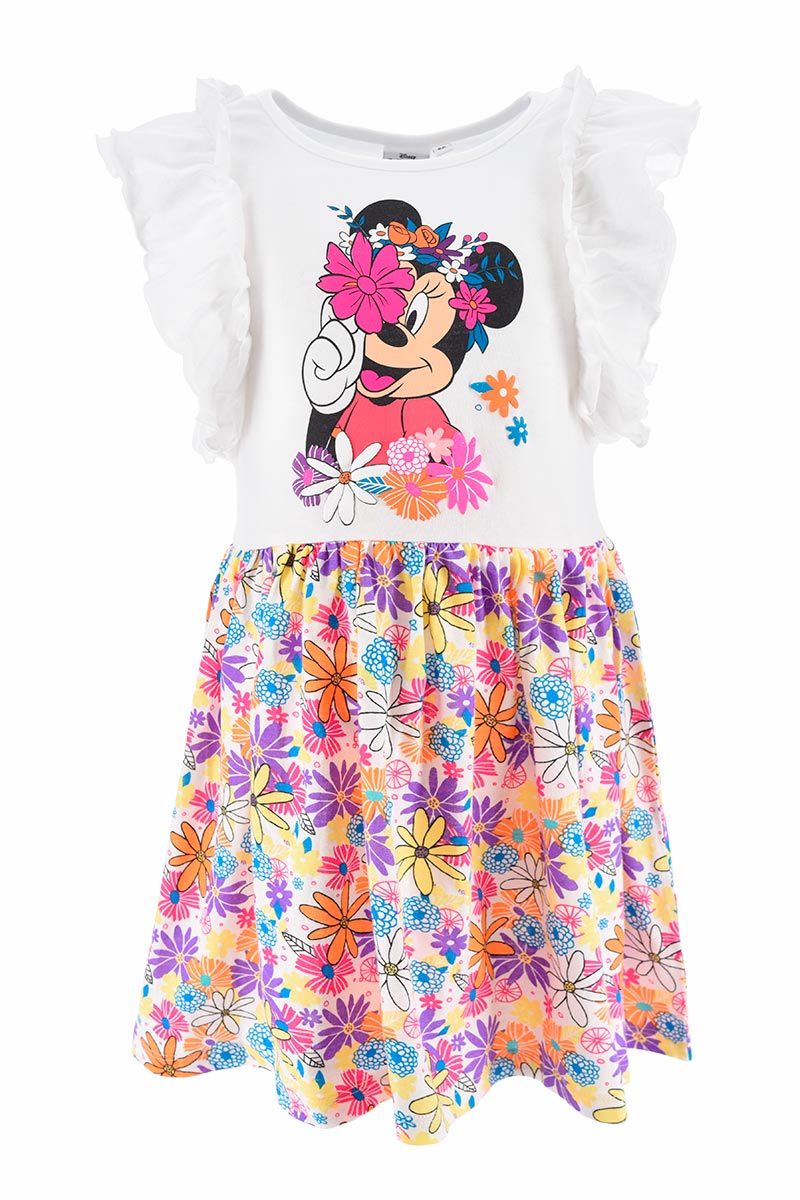 Scamiciata Minnie Mouse DISNEY Bambina Sun City 3/8 Anni - We1088bianco