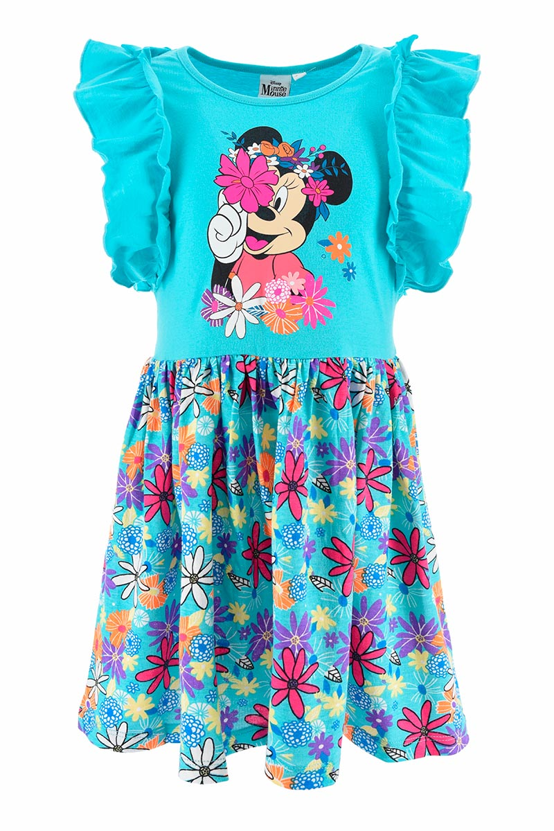 Scamiciata Minnie Mouse DISNEY Bambina Sun City 3/8 Anni - We1088celeste