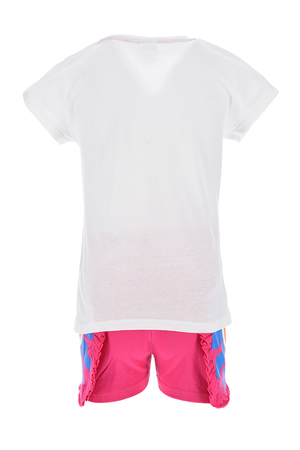 Completo Short + T-Shirt M.c. Minnie Mouse DISNEY Bambina Sun City 3/8 Anni - We1089bianco