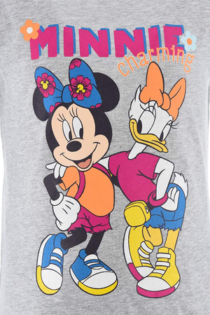 Completo Short + T-Shirt M.c. Minnie Mouse DISNEY Bambina Sun City 3/8 Anni - We1089grigio