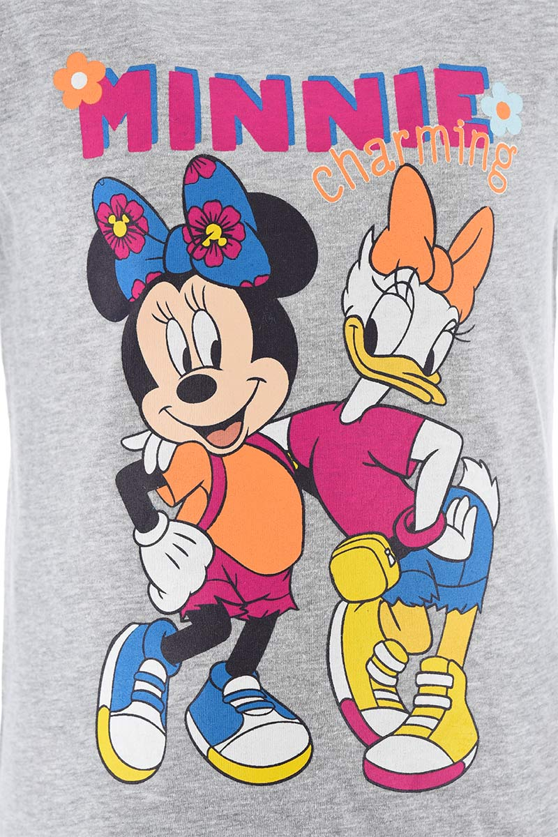 Completo Short + T-Shirt M.c. Minnie Mouse DISNEY Bambina Sun City 3/8 Anni - We1089grigio