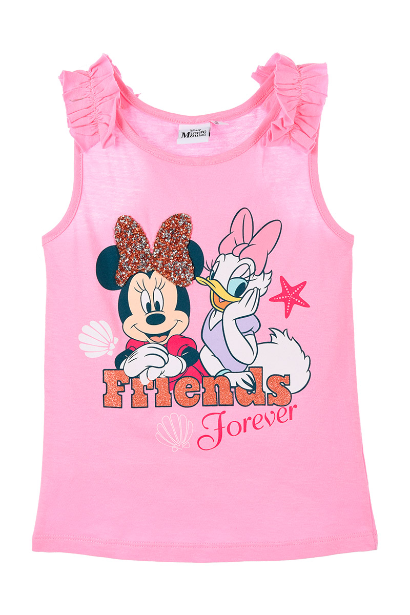 Canotta Miinnie Mouse DISNEY Maglietta Bambina Sun City - We1095rosa