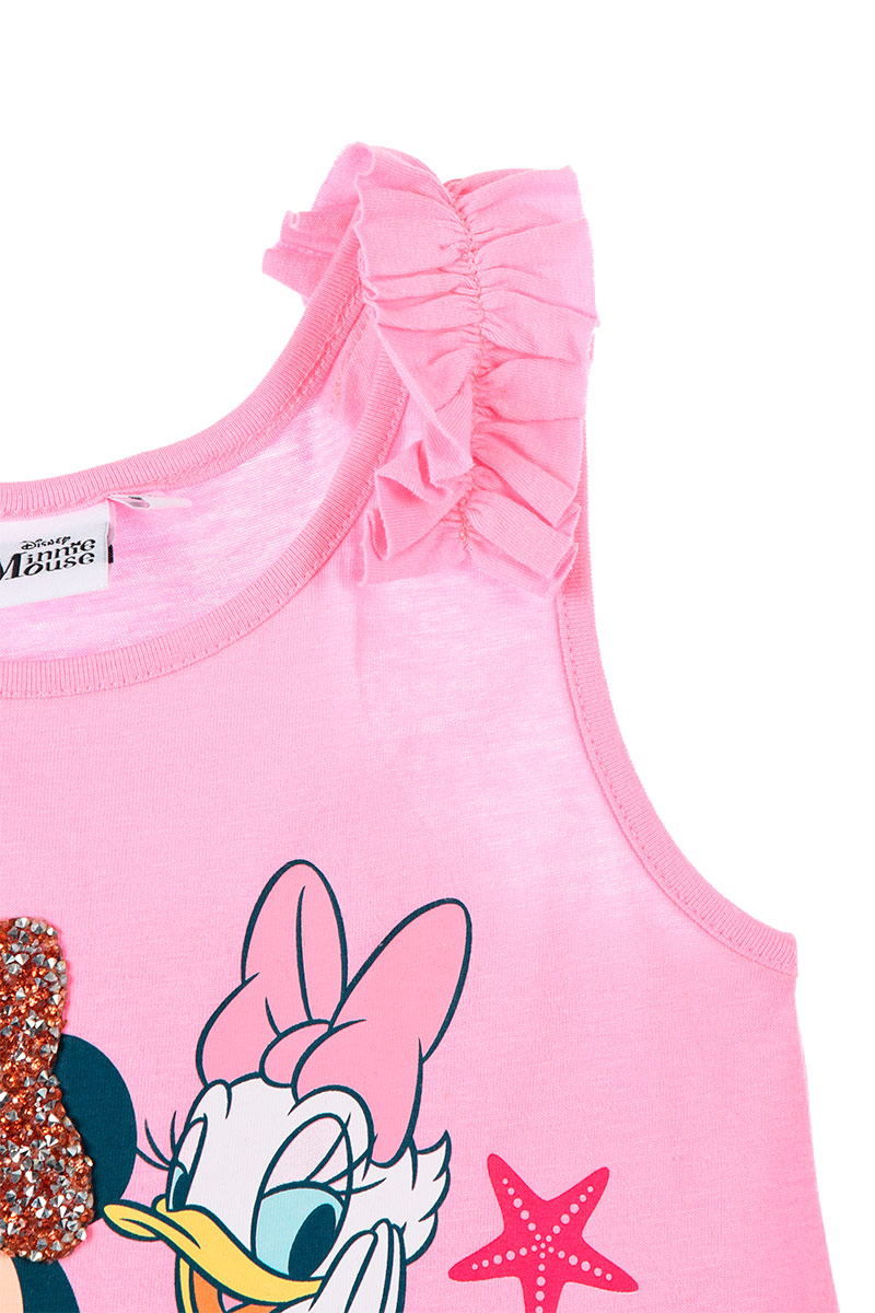 Canotta Miinnie Mouse DISNEY Maglietta Bambina Sun City - We1095rosa