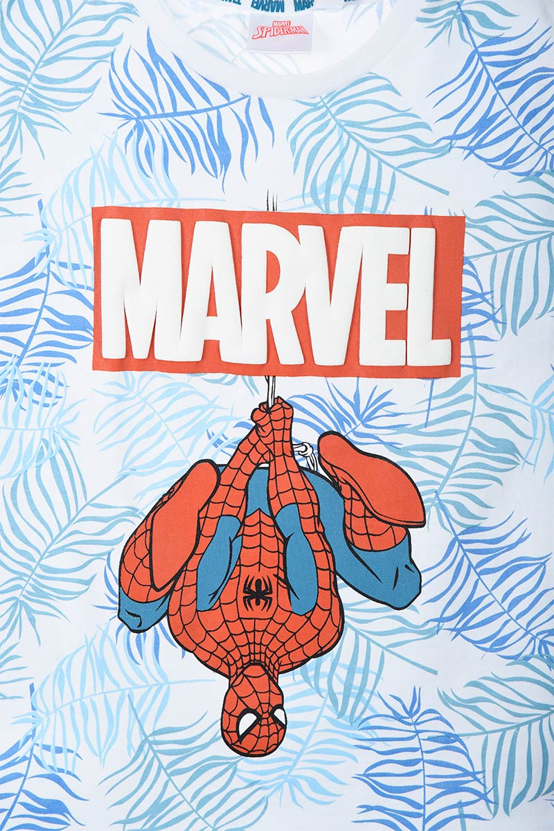 Canotta Spiderman MARVEL Maglietta Bambino Sun City - We1015bianco