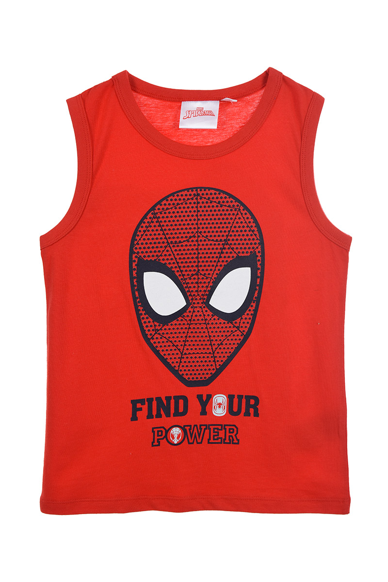 Canotta Spiderman MARVEL Maglietta Bambino Sun City - We1005rosso