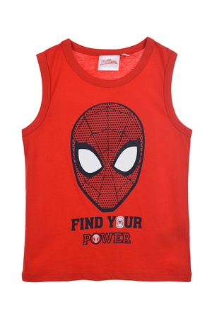 Canotta Spiderman MARVEL Maglietta Bambino Sun City - We1005rosso